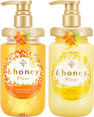 [Japanese Shampoo and Conditioner] Beauty and the Beast Limited Design And Honey Melty Moist Repair Limited Pair Set Shampoo main unit/Treatment main unit/4step travel kit Disney collaboration