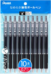 Pentel Oil Ballpoint Pen Feel 0.5 XBXB115-A5 Clear Black a five-piece package