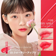 LOVB Water Drop Stain Tint Korean Cosmetic Tint Hyaluronic Acid High Moisturizing Moisturizing Lip Long Lasting Brevet Summer 3.8g (x1) (05 Rose Dew)