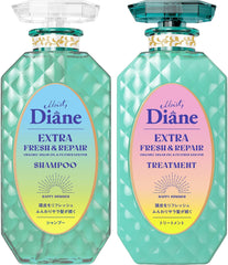 [Japanese Shampoo and Conditioner] 2023 Diane Shampoo   Treatment Grapefruit   Peppermint Scent Perfect Beauty Extra Fresh   Repair 450ml x 2