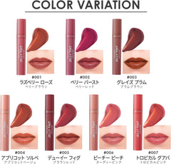 Revlon Jelly Tint Lip Color 006 Peachy Peach Color Image: Nudie Pink (Yebe Brevet) Tint Lip Japan Development 2.6g