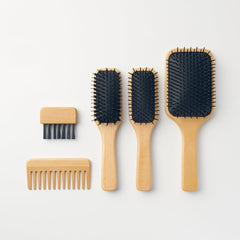 MUJI OFA37A0S Beech Wood Cleaning Brush for Hair Brush