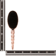 Francfranc French Shiv Dual Oval Hairbrush Shiny Pink Gold