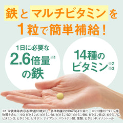 [Japanese Sports Supplements] Deanatura Style Iron x Multivitamin 90 grains (for 90 days)