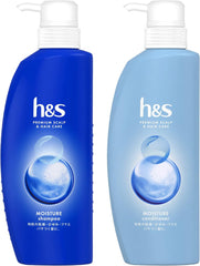 [Japanese Shampoo and Conditioner] Set of 2 h s Repair Shampoo/Conditioner Pump 350mL+350g