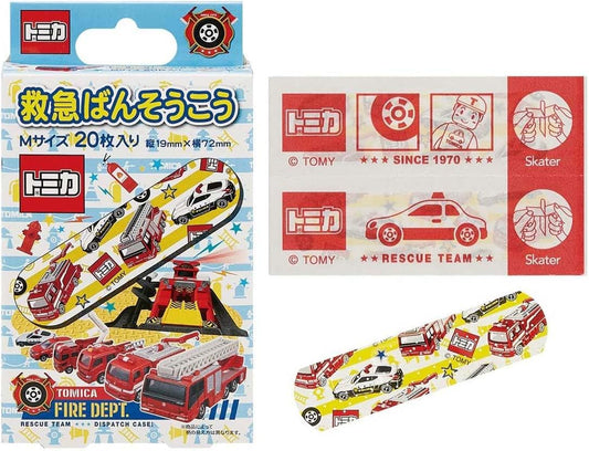 Amazon.co.jp only skater emergency bandage Tomica 19 M size 40 sheets (2 sets of 20 sheets) Bandage made in Japan QQB1-A