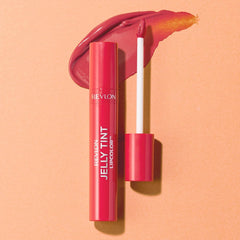 Revlon Jelly Tint Lip Color 006 Peachy Peach Color Image: Nudie Pink (Yebe Brevet) Tint Lip Japan Development 2.6g