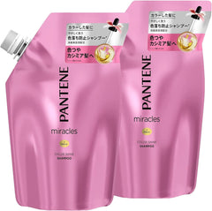 [Japanese Shampoo and Conditioner] Set of 2 Pantene Miracles Color Shine Shampoo Refill 420mL x 2