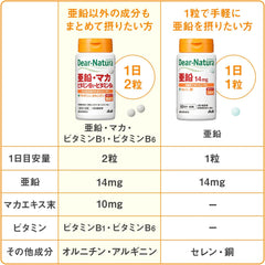 [Japanese Sports Supplements] Dianatura Zinc, Maca, Vitamin B1, Vitamin B6 120 Tablets (60 days)