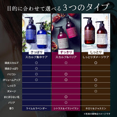 [Japanese Shampoo and Conditioner] 96% Naturally Derived Ingredients SUPERFOOD LAB Scalp Essence Refreshing Shampoo   Treatment Body Set (480ml   480g) SUPERFOOD LAB Non-silicon, Non-parapene, Contains biotin, Additive-free SFL