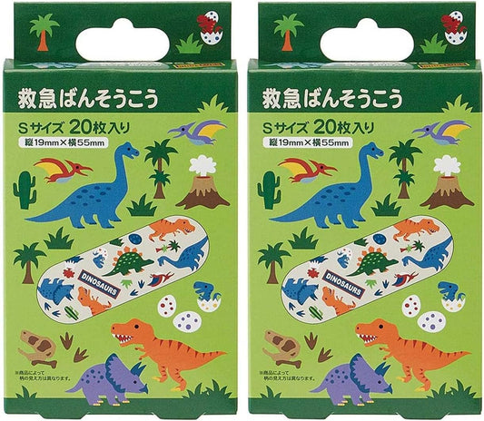 Amazon.co.jp only skater emergency bandage Size S 40 sheets (2 sets of 20 sheets) ADHESIVE PLASTER DINOSAULS CUTTING VAN QQB2-A