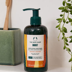 The Body Shop Official Wellness Exfoliating Hand Wash, Mandarin