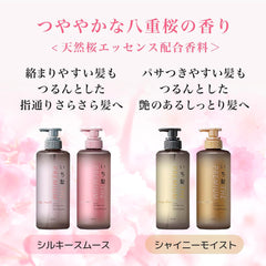 [Japanese Shampoo and Conditioner] Ichikami THE PREMIUM Shiny Moist Extra Damage Care Introducing Serum in Shampoo Treatment Bottle Set with Bonus | Non-Silicone Hair Care Men's Women's