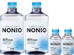 NONIO (Nonio) Drugs MOUSEWASH CLEAR HERB MINT MOUTH WASHING LIQUID Sterilization of bacteria causing bad breath (alcohol compounding) Includes 600ml + 80ml mini rinse