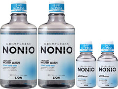 NONIO (Nonio) Drugs MOUSEWASH CLEAR HERB MINT MOUTH WASHING LIQUID Sterilization of bacteria causing bad breath (alcohol compounding) Includes 600ml + 80ml mini rinse