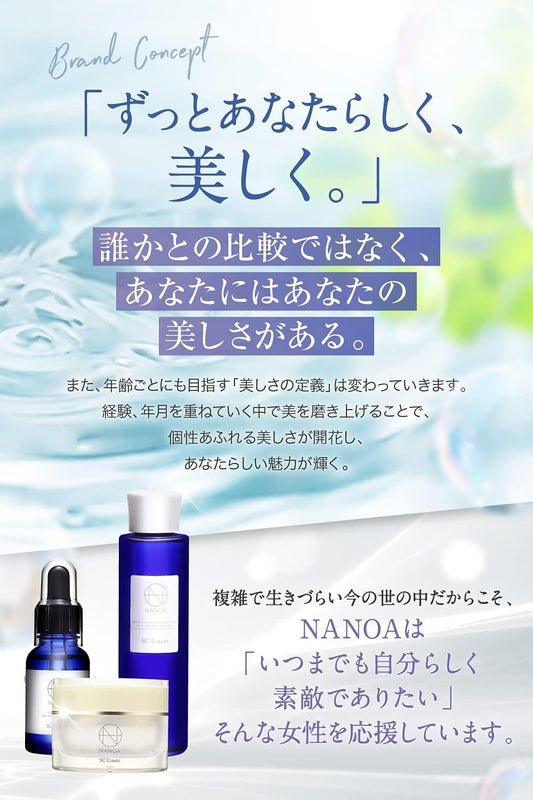 (Nanoa) NANOA Dermatologist's Attention Human Stem Cell Beauty Solution EGF Dermatology Next Generation AGING CARE CERAMIDE Made in Japan without additives