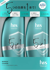 [Japanese Shampoo and Conditioner] Set of 2 h s Repair Shampoo/Conditioner Pump 350mL+350g