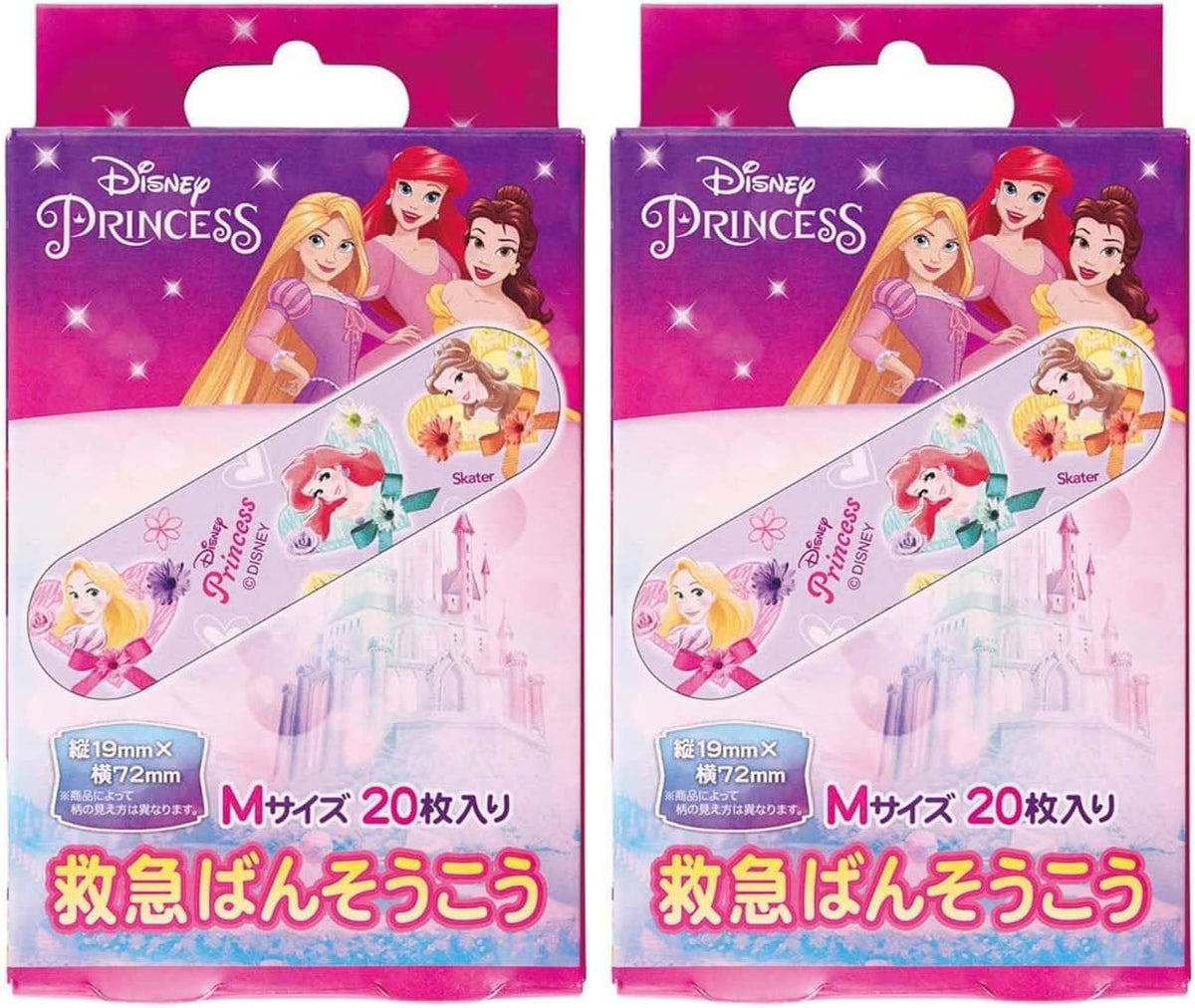 Amazon.co.jp only skater emergency bandage Disney Corporation Princess M size 40 sheets (2 sets of 20 sheets) Bandage made in Japan QQB1-A