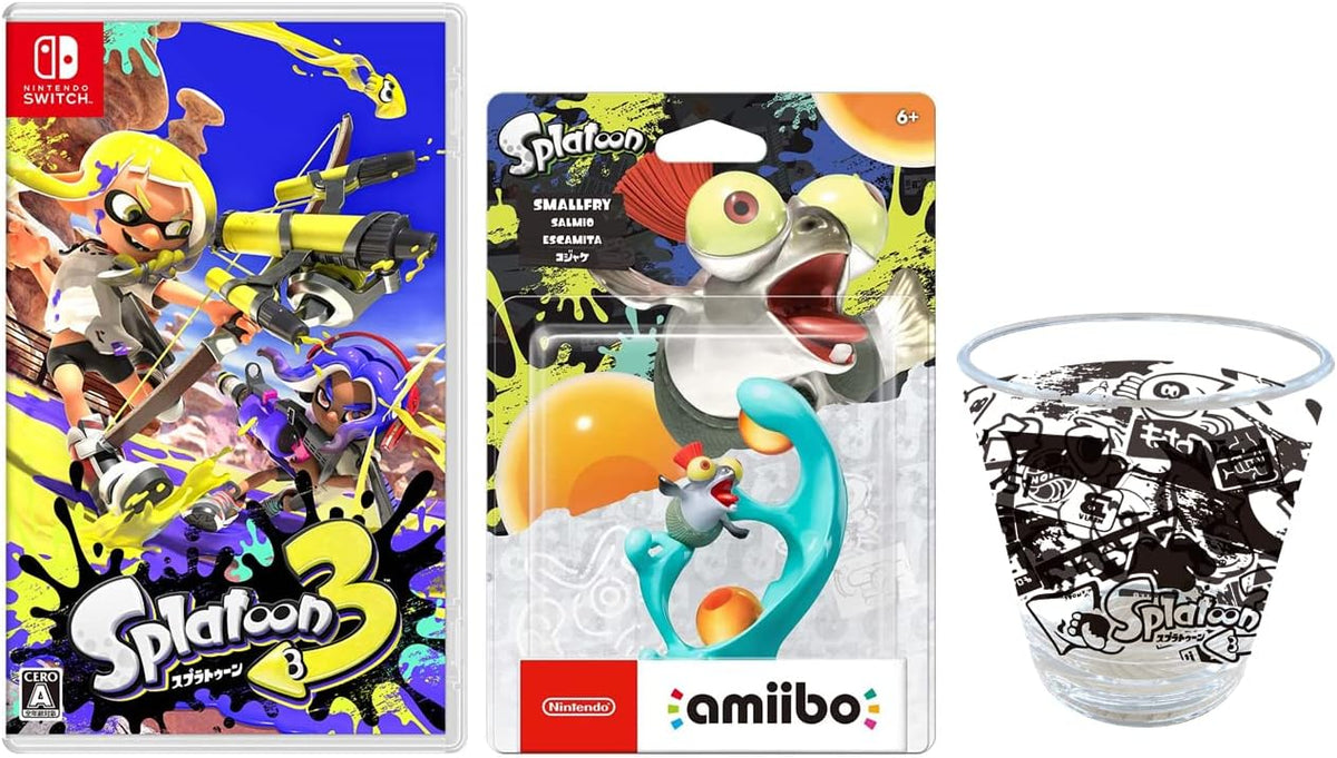 [Japanese Nintendo Switch] Delivered in original shipping box Splatoon 3-Switch +amiibo Kojake (Splatoon series) (Amazon.co.jp限定 onlyacrylic tumbler included)