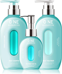 [Japanese Shampoo and Conditioner] O/NE aminoRESQ Moist Gel Shampoo 400mL   Moist Treatment 400g (set) Amino acid damage repair dense foam fresh floral scent