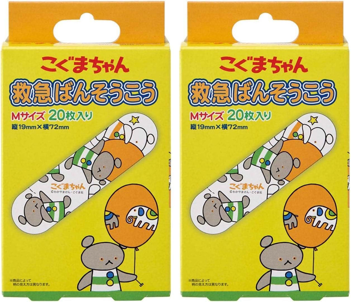 Amazon.co.jp only skater emergency bandage Koguma-chan M size 40 sheets (2 sets of 20 sheets) Bandage made in Japan QQB1-A