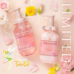 [Japanese Shampoo and Conditioner] Limited Tinker Bell Design  honey Melty Extra Moist Shampoo Treatment Set