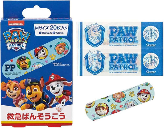 Amazon.co.jp only skater emergency bandage Pow Patrol M Size 40 sheets (2 sets of 20 sheets) Bandage made in Japan QQB1-A