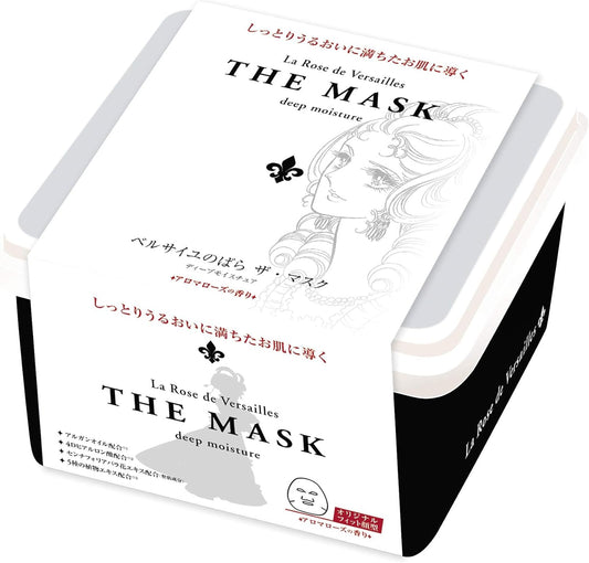 [Japanese Moisturizing] Rose of Versailles THE MASK Deep Moisture 32 Pieces Face Pack Aroma Rose Scent Set