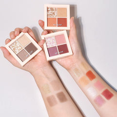 Revlon Dazzle Eyeshadow Quad 004 Rosie Brown Color Image: Rose Brown Japan Development Eyeshadow 3.0g