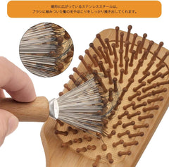 ORIENEX Hair Brush, Wooden Comb, Beauty Hair Care, Scalp Care (Cleaner)