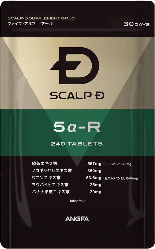 ANFA Scalp D Gold 5α-R (Five Alpha Earl) Saw Palm, 240 Capsules