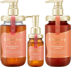 [Japanese Shampoo and Conditioner] Limited  honey Sakura Deep Moist Limited Set Shampoo/Treatment/Hair Oil/4step Trial Set (2023ver.)