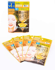 KOSE Clear Turn Premium Royal Jelly Mask (Collagen) 4 servings 2 packs with bonus face mask