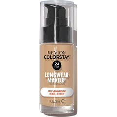 Revlon Color Stay Long Wear Makeup 180 Sand Beige Natural Skin Tone For Normal/Combined Skin SPF15 PA++ Liquid Foundation 30mL