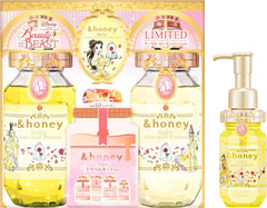 [Japanese Shampoo and Conditioner] Limited  honey Sakura Deep Moist Limited Set Shampoo/Treatment/Hair Oil/4step Trial Set (2023ver.)