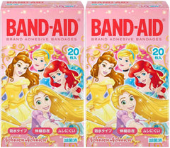 BAND-AID First Aid Bandage, Disney Princess, 20 Sheets x 2 Packs