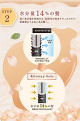 [Japanese Shampoo and Conditioner]  honey Melty Moist Repair Shampoo Treatment Refill Set ``Honey swell care that corrects swells and curls.''