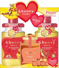 [Japanese Shampoo and Conditioner] Beauty and the Beast Limited Design And Honey Melty Moist Repair Limited Pair Set Shampoo main unit/Treatment main unit/4step travel kit Disney collaboration