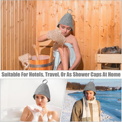 Sauna Hat, Sauna Cap, Sauna Hat, High, Heat Resistant, Head Protection, Hair Care, Sauna Cap, One Size Fits All