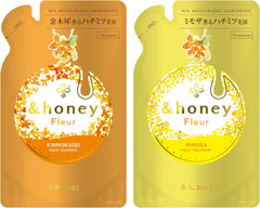 [Japanese Shampoo and Conditioner]  honey Melty Moist Repair Shampoo Treatment Refill Set ``Honey swell care that corrects swells and curls.''