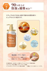 [Japanese Shampoo and Conditioner]  honey Melty Moist Repair Shampoo Treatment Refill Set ``Honey swell care that corrects swells and curls.''