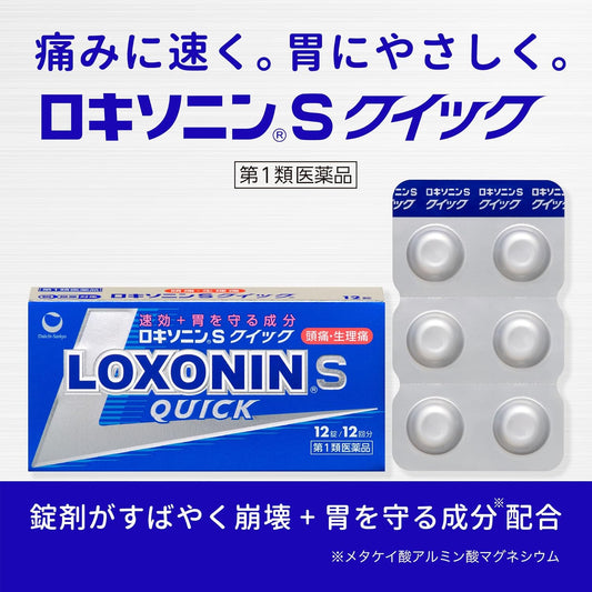 Class 1 Pharmaceutical Loxonin S Quick 12 tablets