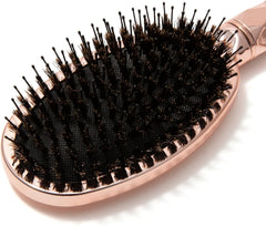 Francfranc French Shiv Dual Oval Hairbrush Shiny Pink Gold