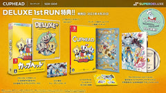 [Japanese Nintendo Switch] Cuphead -Switch 特典PrivilegeスタイルRetro style sticker set, DL code (The Delicious Last Course original soundtrack), gorgeous reversible jacket included