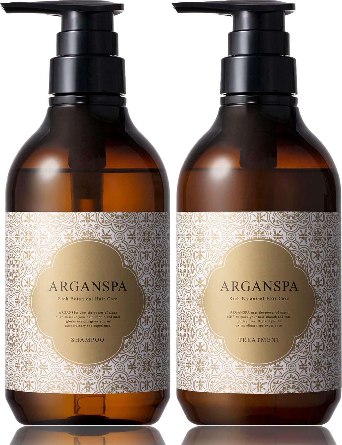 [Japanese Shampoo and Conditioner] ARGANSPA Shampoo   Treatment 470mL each Beauty salon exclusive product, salon damage care, dense foam, oriental herb scent