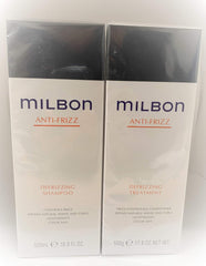 Milbon Anti-Flix Defrigating Shampoo and Treatment 16.9 fl oz (500 ml) Set