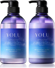 [Japanese Shampoo and Conditioner] YOLU | Shampoo Treatment Set Bottle Calm Night Repair Night Beauty Hair Care Conditioner Men's Women's