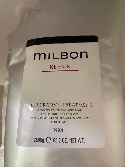 Global Milbon Repair Restorative Treatment, 8.5 oz (2500 g), Refill, 8.5 fl oz (2500 ml)