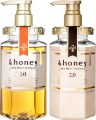 [Japanese Shampoo and Conditioner] Limited Tinker Bell Design  honey Melty Extra Moist Shampoo Treatment Set