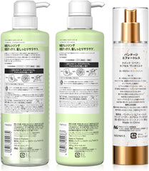 [Japanese Shampoo and Conditioner] 3-piece set Pantene Micellar Pure   Rose Shampoo/Treatment/Vitamilk 500mL+500g+90g